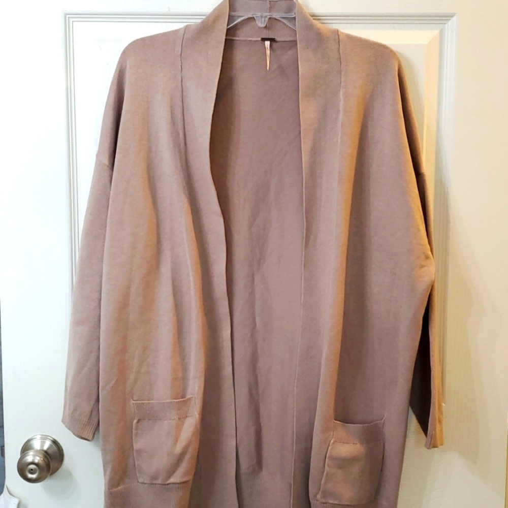 Poof plus size open cardigan 1x